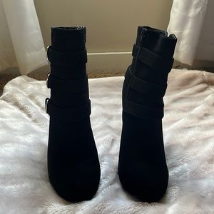 Black ankle booties